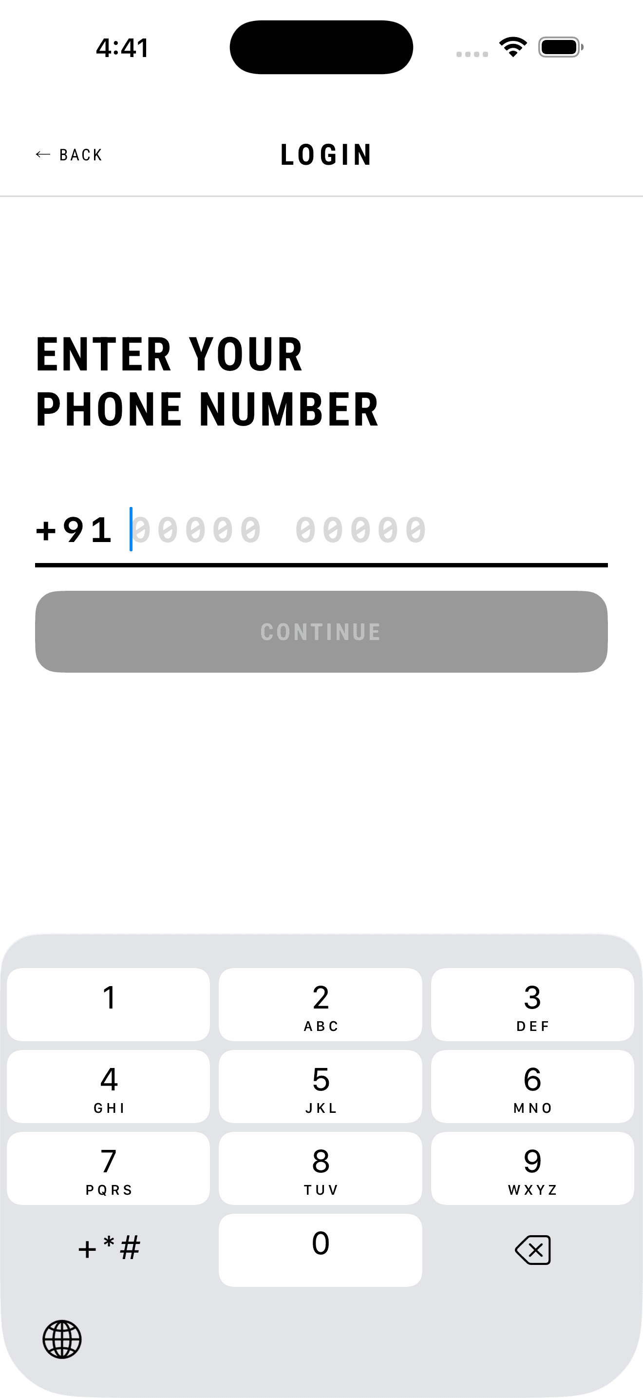 MintWash — Getting in: Phone number