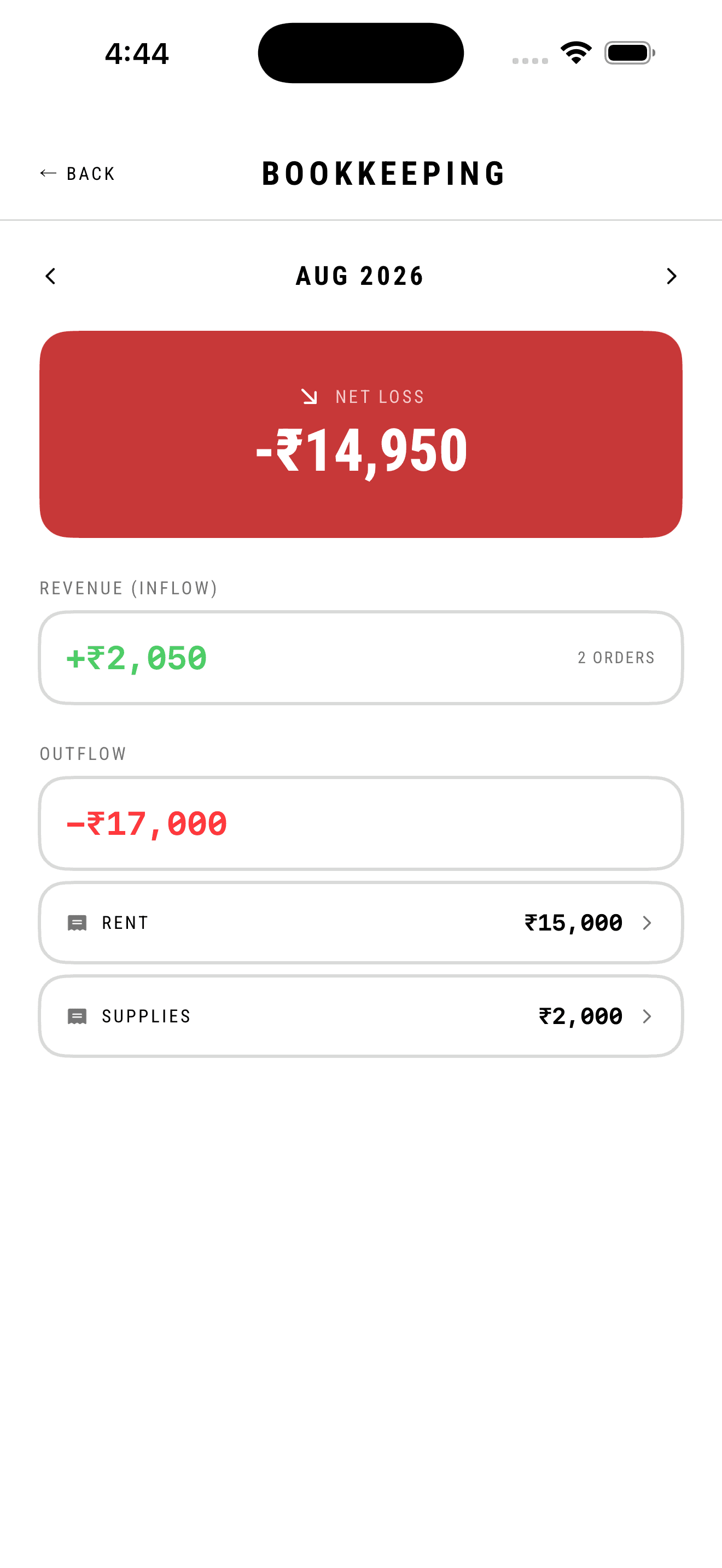 MintWash — The money: Bookkeeping